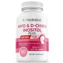 Myo & D-Chiro Inositol Plus Supliment Blend, Echilibru hormonal, Ovulație sănătoasă și suport general de wellness pentru femei, Fertilitate și Sarcina Sănătate, 60 capsule