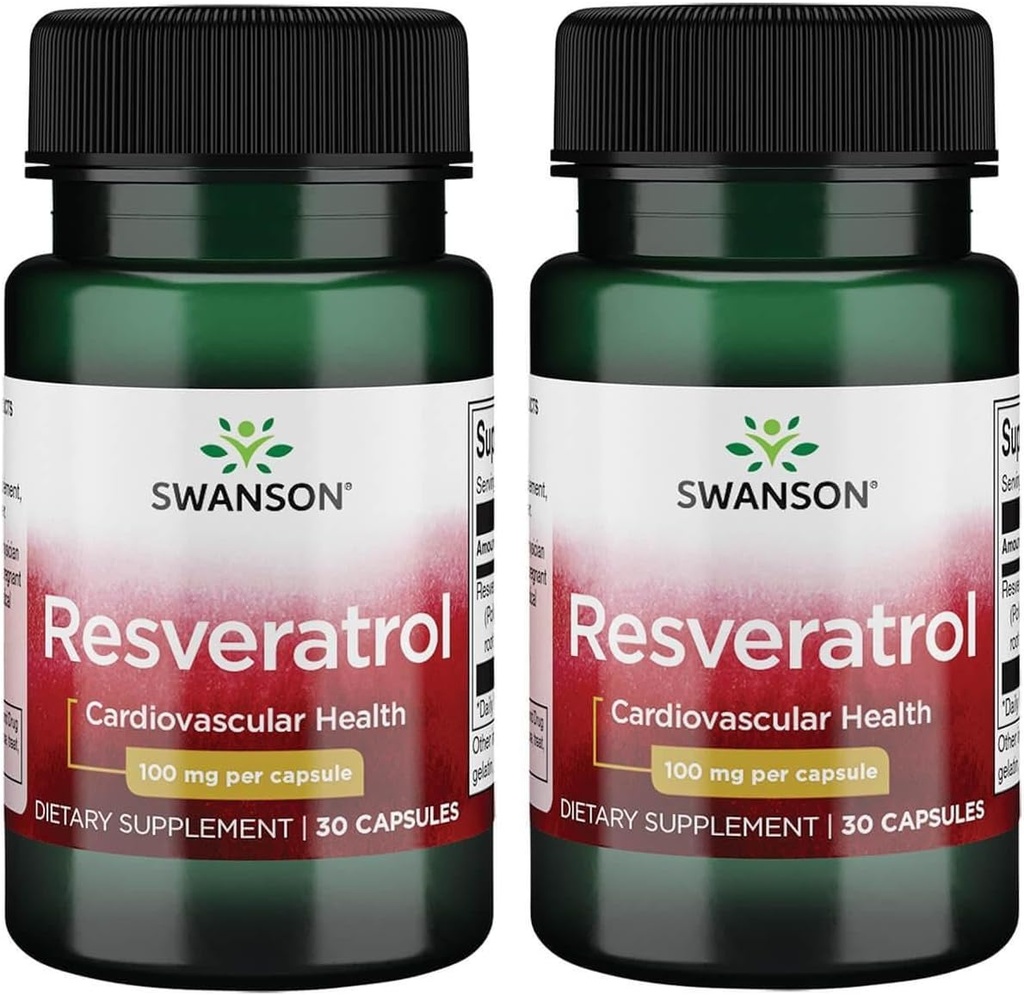 Swanson Resveratrol 100 100 Milligrams 30 Capsule (2 ambalaje)