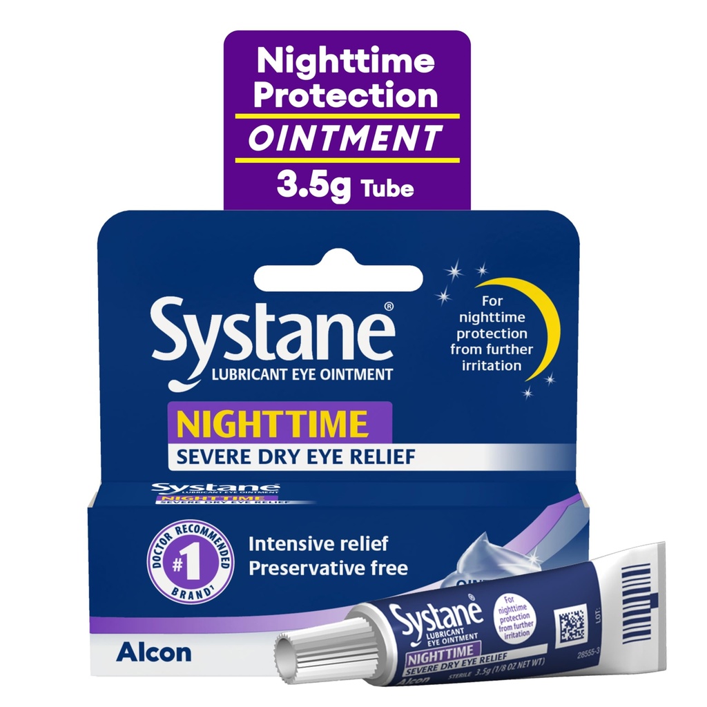 Unguent pentru ochi pentru lubrifianţi Systane Nighttime 3.5g Tub