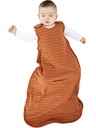 Woolino Merino Wool și bumbac organic Ultimate Sleep Sack - 4 Sezon - Două-Way Zipper Sac de dormit reglabil - dimensiune universală sac de dormit pentru copil (2-24 luni) - Rust