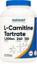 Nutricost L-Carnitina tartrat 1000 mg, 240 capsule - 500 mg per capsulă, 120 Servings