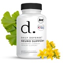 Nootrops Brain Supplement - 30 Capsule - Focus & Memorie Supliment pentru creier cu Bacopa Monnieri, Huperzia Serrata, St. John's Wort & Ginkgo Biloba - Suport Neuro