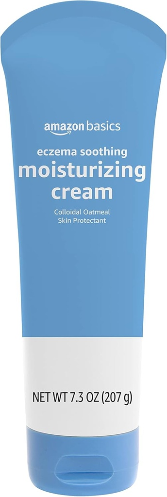 Basics Eczema Soothing Cream cu fulgi de ovăz coloidal, 7.3 uncie (Pachet de 1) (precedent Solimo)