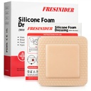 FRESINIDER Silicon spuma Dressing cu margine adezivă 