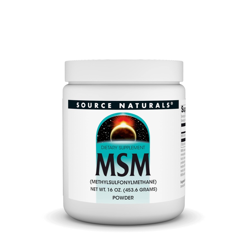 Sursa Naturale MSM, (Metilsulfonilmetan) - 16 Ounce pulbere