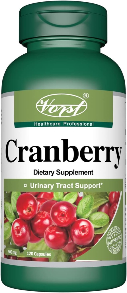 Cranberry 500mg cu 12:1 Raport de extractie (6000 Raw Extract echivalent) 120 Capsule 