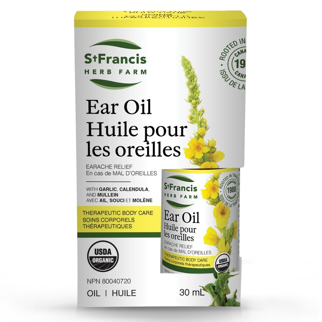 ST FRANCIS HERB Ferma Ulei de ureche organic, 30 ML