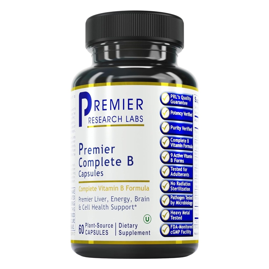 Premier Research Labs Complete B - Vitamina B Supliment complex pentru sanatate optima 