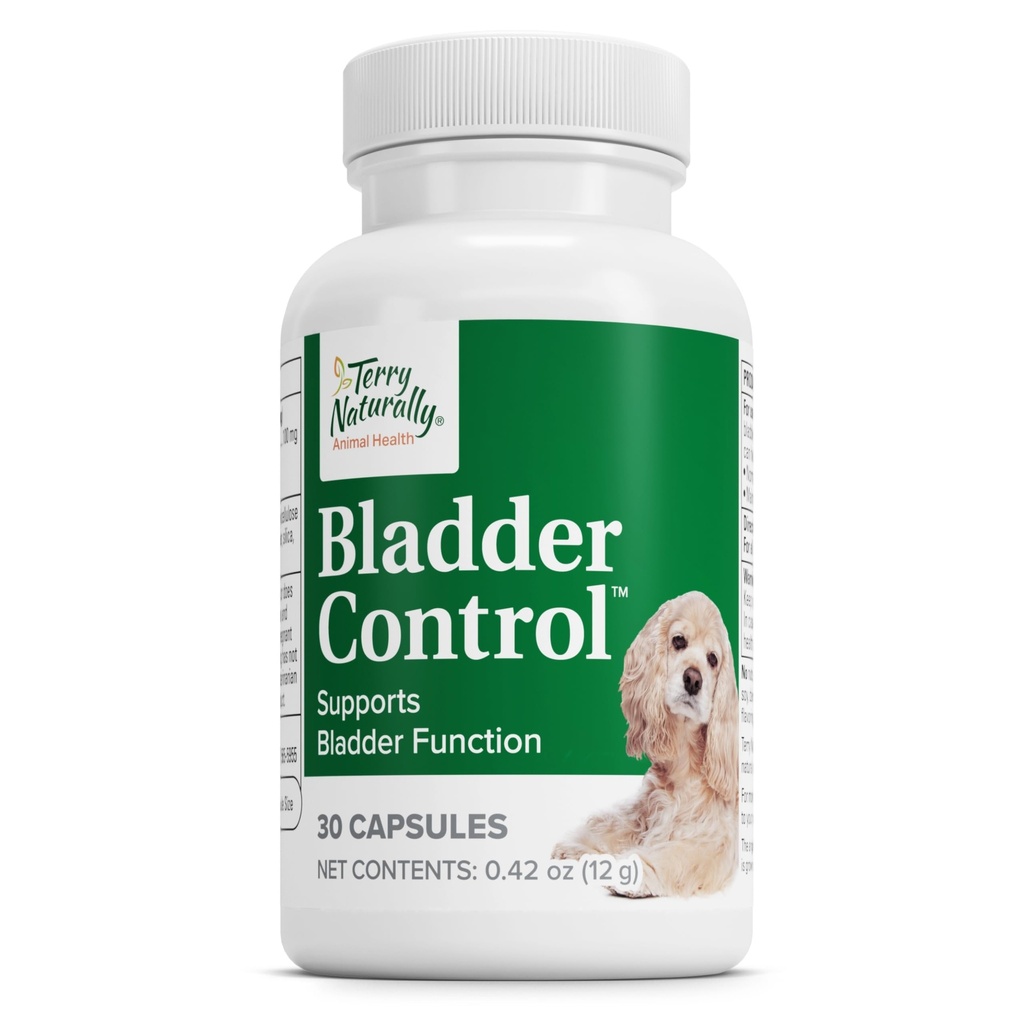 Terry Control al vezicii urinare naturale - Provizii de animale de companie pentru sanatatea vezicii urinare - Suport pentru tractul urinar de sănătate - Dog Health Supplement - Suport pentru animale de companie pentru câini - 30 Capsule (30 Serviri)