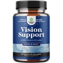 Supliment complet de sanatate a ochilor pentru adulti - Lutein 20 mg per servire ochi Vitamine pentru viziune uscat ochi presiune si protectie albastru lumina - Suplimentul de adulti cu ochi Beta Caroten