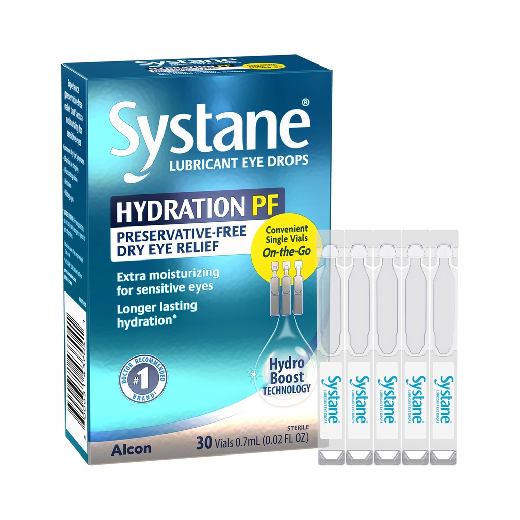 Alcon Hidratare Conservative-Free Lubricant ochi picături, transparent, 0,7 ml, 30 Conte