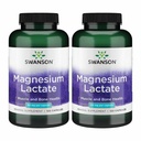 Lactat de magneziu Swanson - Supliment mineral de promovare musculare și de asistență pentru sănătate osoasă - Lactat lactat de lactoză formă minerală pentru absorbție ușoară - (120 capsule, 84mg fiecare) 2 ambalaj