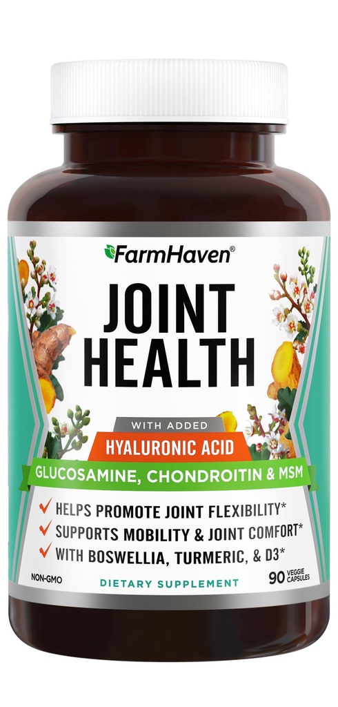 FarmHaven Glucosamină Chondroitin MSM cu Boswellia, Turmeric