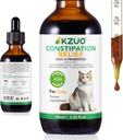Cat Constipație Relief - Picături naturale laxative cu fibre de dovleac & Probiotice, Vet-Formulat pentru suport rapid Bowel, Hairball Relief, Easy Liquid Dozajul, Aroma de pui