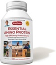 ANDREW LESSMAN Essential Amino Proteine 180 Capsule - o sursă de proteine extrem de biodisponibil cu aminoacizi esentiali si ramificati lant. Sprijină structura și funcția organelor și țesuturilor cheie.