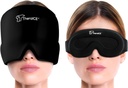TheraICE Migrenă Capac de ajutor pentru cap, Pălărie pentru terapie caldă şi rece, Migrenă Cap de Ajutor, Cap de Gel Cool Wrap, Cap de Cap de Cap de gheaţă Masca + TheraICE Cooling Gel Relief Sleep Mask