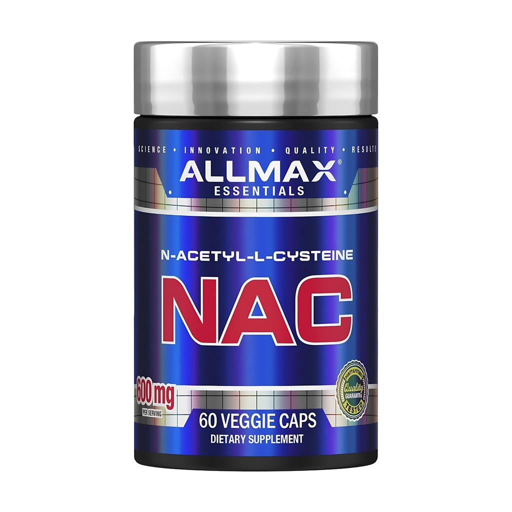ALLMAX NAC - 60 Capsule Veggie - Suport Immune & Protecție Radicală Liberă - 60 Servings