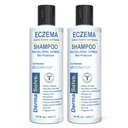 Dermasolve Eczeme Relief Shampoo - Flare Control Scalp & Mătreață terapie gratuită care protejează, moisturizează și repară pielea pentru copii și adulți - Steroizi gratuit (2-Pack)