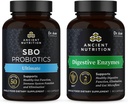 Nutriţie antică SBO Probiotice Capsule, Ultimate, 60 Conte + Enzime digestive Capsule, 90 Conte