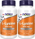 Acum Suplimente, L-Lysine (L-Lysine Hydrochloride) 500 mg, Aminoacid, 100 Count (Pachet de 2)