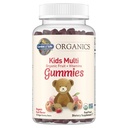Gradina de viata Organics Kids Gummy Vitamine - Fructe - Certified Organic, Non-GMO & Vegan Complete pentru copii Multi - B12, C & D3 - Gluten, Soy & Dairy Free, 120 Real Fruit Chew Gummies