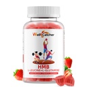 HMB și Leucine Amino Acid Gummies: Suplimente HMB pentru bărbați Femei cu L-glutamină pentru creșterea musculară Fast Workout Recovery, Sugar Free Vegan Non-GMO Căpșuni aroma 30 zile de aprovizionare