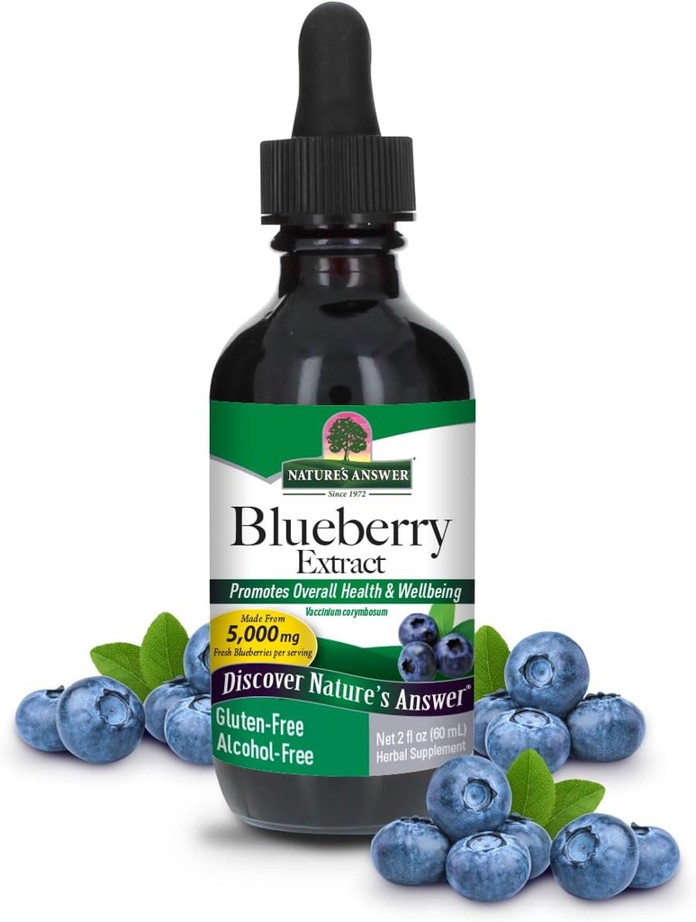 Natures a răspuns fără alcool fructe de afine 1000mg 2oz Extract 