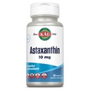 KAL Astaxanthin 10mg, supliment puternic antioxidanți, Sănătatea ochilor și Suplimentul creier, Din sursa plantelor naturale, Non-GMO, Vegan, Gluten gratuit, 30 Serviri, 60 VegCaps