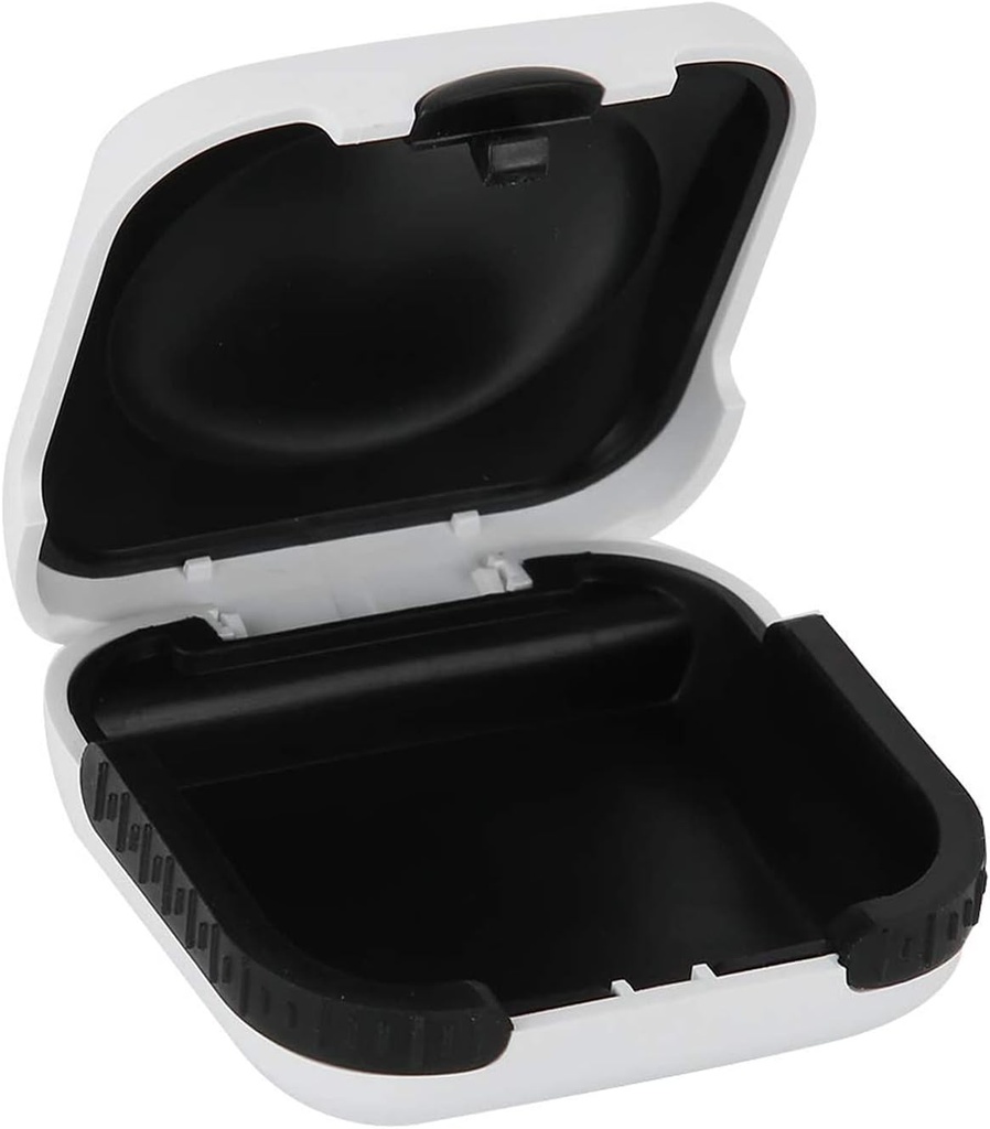 Caz de ajutor auditiv Hard Splashproof Small 2.16"*2.04"*0.39" Cushioned Interior pentru 2 SIDA auditive, ITE, RIC, CIC