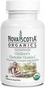 Nova Scotia Organics Vitamina C masticabila pentru copii (30 comprimate masticabile); Certified Organic; Vegan, Acerola Organic Berries