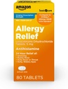 Îngrijire de bază 24 ore Alergie Relief, Levocetirizine Dihidroclorhidrat comprimate, 5 mg antihistamina pentru strănut, Runny nas, mâncărime nas sau gât şi mâncărime, Watery Eyes, 80 Conte Pack