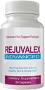 Rejuvalex Formula avansată de creştere a părului - Supliment unic cu vitamine şi minerale cu Biotin - Gluten gratuit 60 capsule - Lash păr piele şi unghii Forţă suplimentară de creştere Formula Boost