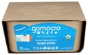 GoMacro MacroBar Organic Vegan Proteine Baruri, Unt de arahide, 2.3 Ounce Bars (Pachet de 12)