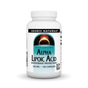 Sursa Naturals Alpha Acid lipoic 100 mg susţine metabolizarea sănătoasă a zahărului, funcţia hepatică şi generarea energiei - 120 capsule