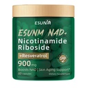 Nicotinamidă Ribozidă 900mg, Suplimentul NMNH Resveratrol Suplimente nutriţionale, Supliment pentru Anti-Aging, Energie, Focus - 80 Capsule
