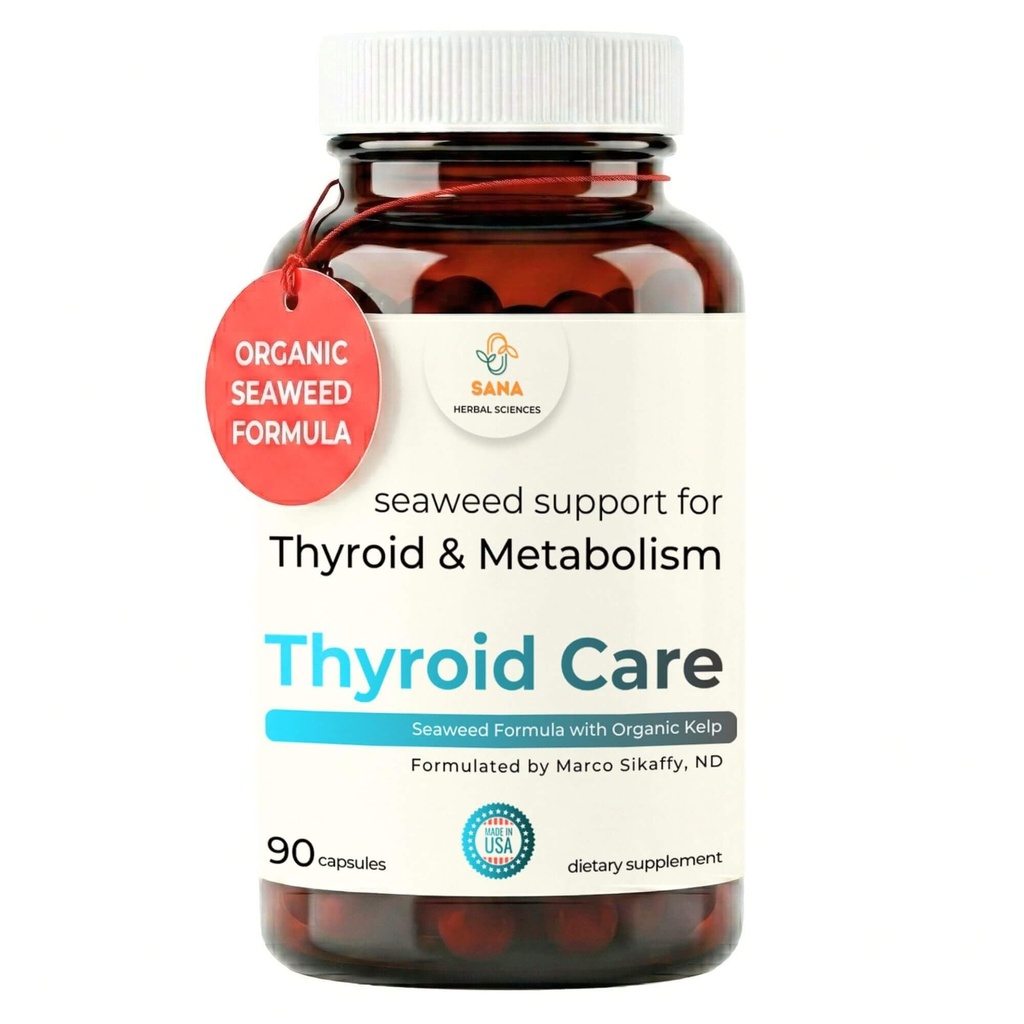 Organic Seaweed Suport tiroidian 