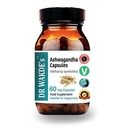 Capsulele DR WAKDE Ashwagandha (Indian Ginseng, Withania somnifera, 60 Veg Caps, Plant-Based Supplement, Ayurvedic Herb, All Natural, Vegan)