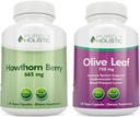 Pur Holistic Hawthorn Berry 665mg + extract de frunze de măsline 750mg Bundle + 270 capsule Vegan - Made in the USA