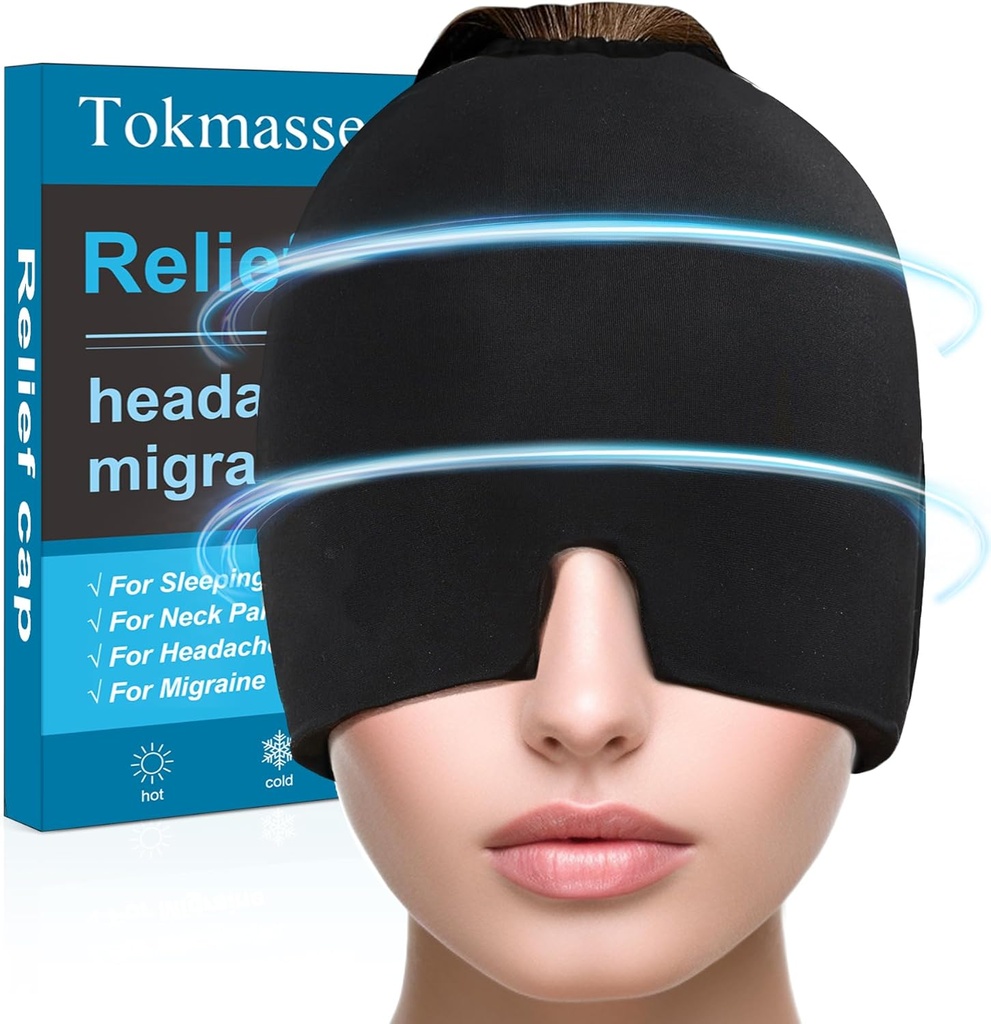 Migrene Relief Cap, gheaţă Cap Pack Gel, Rece şi terapie de căldură, Sinus ochi petic de cap, Umflare ochi, Ajutor de tensiune şi presiune