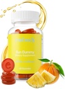 Embody Antioxidant Sun Gummy, Orange Ananas Aroma, Fern Extras Supliment pentru Anti-Aging, Pete Întunecate, Piele Sanatos - Promoveaza Productia Colagen, Vitamina C, Seleniu (60 Conte, Ananas Orange)