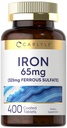 Carlyle fier feros sulfate 325mg, 65 mg 