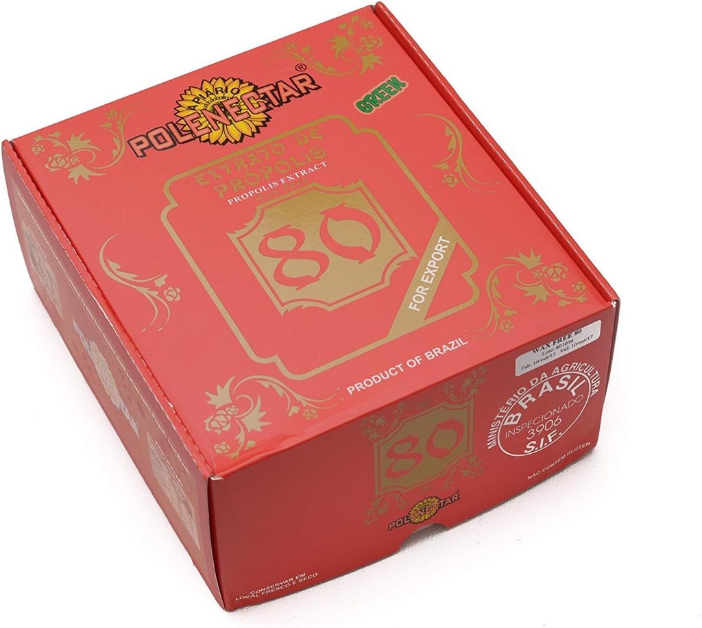 Brazilia Green Bee Propolis Extract de ceară liber 80 (30ml) - 24 sticle