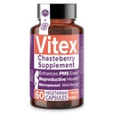 Intimate Rose Vitex Chasteberry Supliment pentru femei, 1000 mg - Chaste Tree Berry pentru echilibru hormonal, Fertility & PMS Support, Regulamente Cicluri - 60 capsule