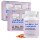 Curist Omeprazole 20 mg comprimate Pachet cu vrac - 84Numar comprimate cu eliberare întârziată - Acid Reflux medicament pentru ameliorarea arsurilor la stomac (2 ambalaj de 42 comprimate - 84 Total)