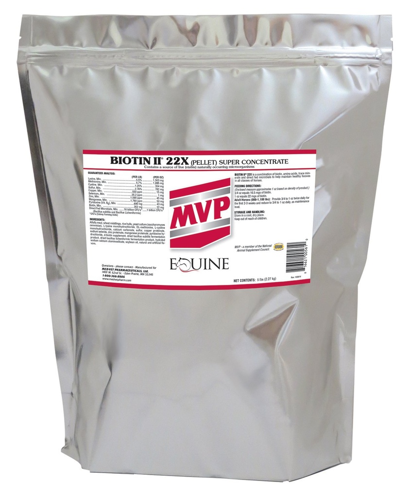Biotin II 22X (5lb) Supliment Hoof pentru cai