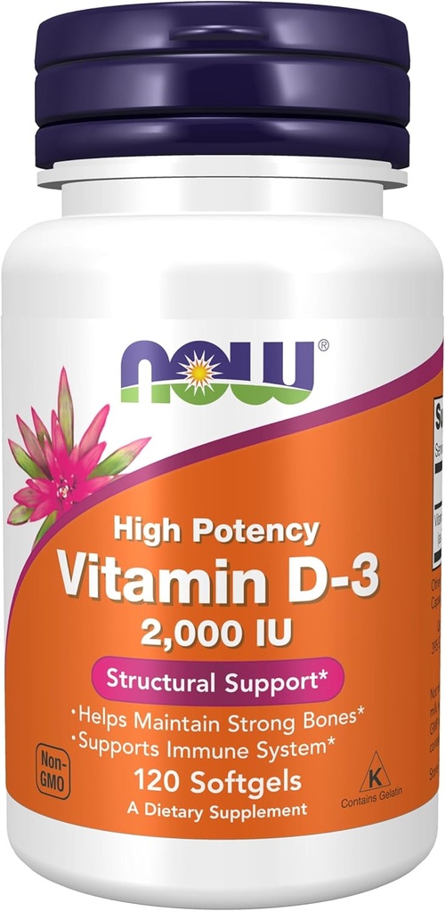 Acum alimente, vitamina D3 2000Iu (Softgels)