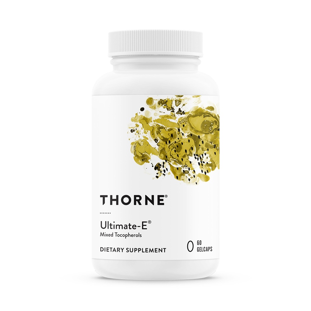 THORNE - Ultimate-E - conține toate formele naturale de vitamina E - 60 Gelcaps