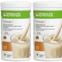 Herbalife Formula 1 Shake Mix nutritional - Pachet de 2, 500 g Fiecare - Herbalife Shake - Herbalife Proteine Powder - Herbalife Pierdere in greutate Inlocuirea mesei (Banana - Banana)