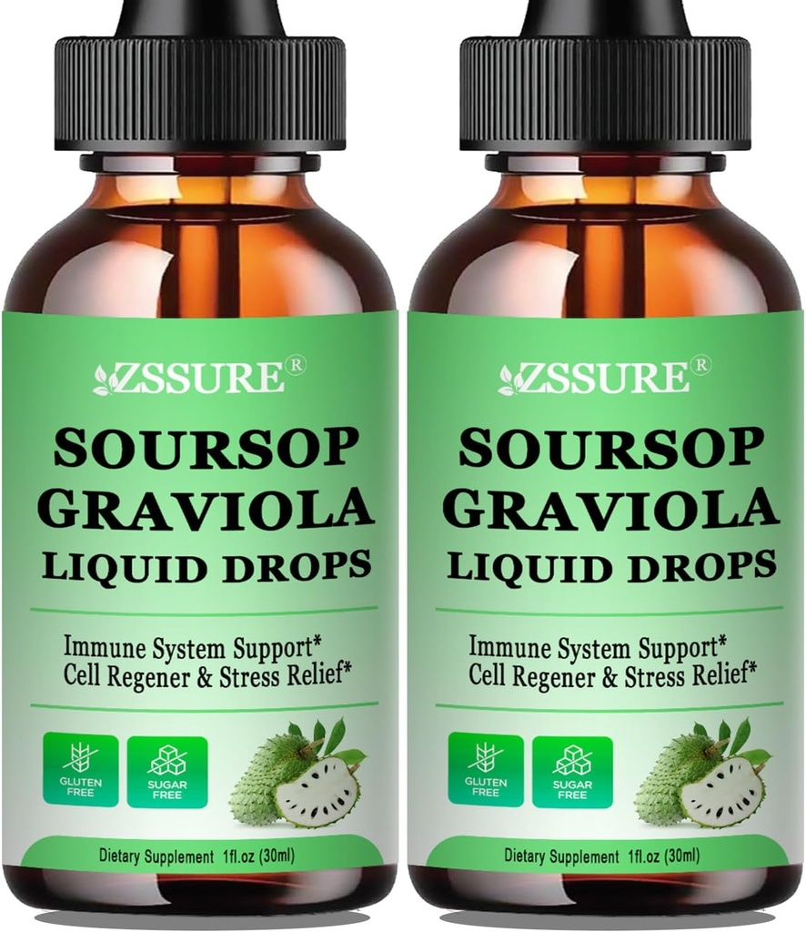 (2 ambalaj) Soursop Graviola Leaf Liquid Drop 