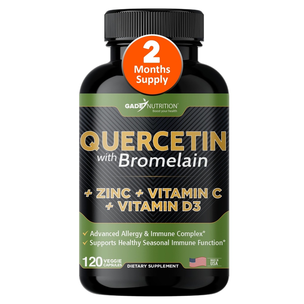 Gade Nutrition Querbetin cu Bromelain Vitamina C şi zinc Vitamina D3 